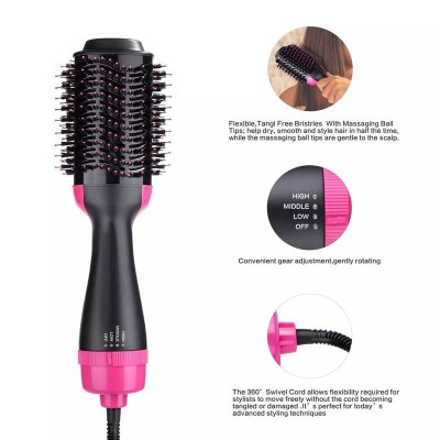 1000w Hot Air Blow Dryer Brush with comb Professional Straightener Comb Electric Blow Dryer for hair styling and drying