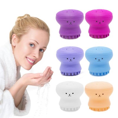 Mini Octopus Facial Cleansing Brush Tool Deep Cleaning Face Brushes Face Skin Care Machine Facial Cleansing Brush